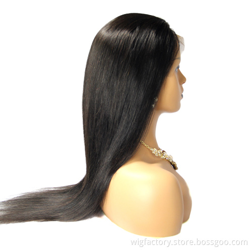 Wholesale cheap wig indian virgin remy hair, lace front wig for  black women human hair